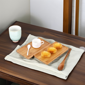 Vassoio Minimalista Ecologico in Legno di Bambù a Forma di Barca del Drago, Piatto per Sushi, Cibo Giapponese, Frutta, Pane, Pizza, <span class=keywords><strong>Tè</strong></span> - Product Image 6