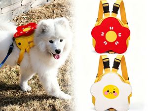 2 in 1 Pet Harness <b>Backpack</b> Dog Self <b>Backpack</b> with Snack Bag for Outdoor Walking - Product Image 3