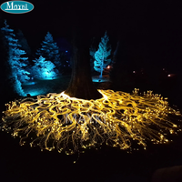 Éclairage d'arbre de jardin en fibre optique d'extérieur, éclairage paysager d'extérieur, fibres à émission latérale, lumière LED à fibre optique changeante de couleur