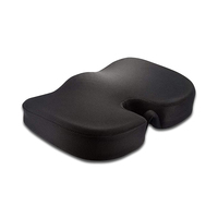Coussin de siège en gel rafraîchissant haute densité Ennasi, forme en U, pour voiture, chaise de bureau, housse en maille 3D, coussin orthopédique pour le coccyx et le soutien lombaire, mousse à mémoire de forme