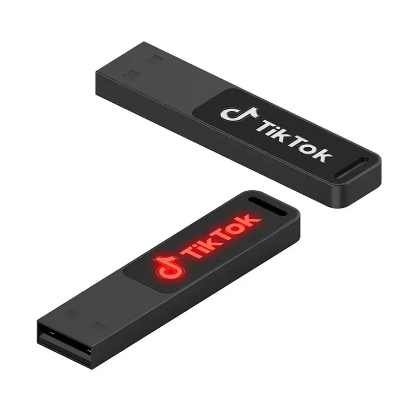 แฟลชไดรฟ์ USB ความเร็วสูงแบบกำหนดเอง3.0ของขวัญแบบ pormo แท่ง3.0 USB พร้อมโลโก้ LED