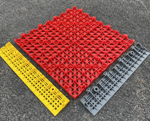 Baldosas de garaje impermeables ecológicas entrelazadas de vinilo para estacionamiento de automóviles para uso en interiores - Product Image 2