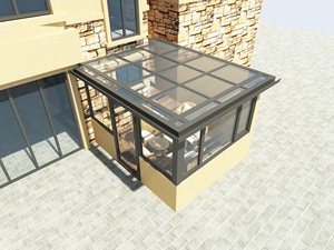 Invernaderos de Vidrio Personalizados de Primera Categoría, Casas de Cristal para Jardín, Invernaderos de Vidrio con Estructura de Aleación de Aluminio Garantizados - Product Image 5