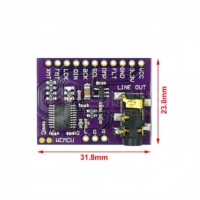 Kualitas Tinggi Merek OEM Baru GY-PCM5102 I2S IIS MCU Raspberry Pi Modul Elektronik Papan Dekode DAC Audio Digital Lossless