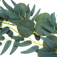 Tanaman Sutra Buatan Bestseller Grosir untuk Dekorasi Pernikahan, Daun Willow, Tanaman Rambat Hijau, Daun Eucalyptus