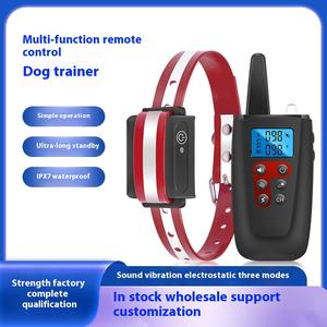 <span class=keywords><strong>Collar</strong></span> de adiestramiento de larga distancia, control remoto inteligente, entrenador de perros, parada de ladridos, plástico, recargable, venta al por mayor, novedad de 2017 - Product Image 4