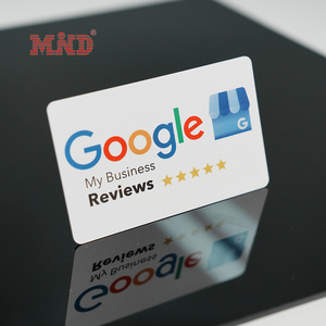 Google temassız yorumlar Google NFC çip sosyal medya QR kodu gözden geçirme plastik kartvizit - Product Image 6