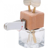 Bouteille en bois d'aromathérapie vide Cube noir eau parfum de voiture conteneur d'huile essentielle