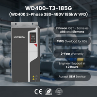Variador de Frecuencia HYTECON 250HP Trifásico 185kW 380-480V WD400-T3-185G, Modulador de Velocidad Dinámico para Horno de Cemento, Extrusora Pesada VSD