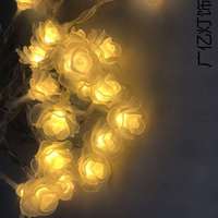 Groothandel Kleurrijke Rozen Bloem RGB LED Lichtjes 3m Knopbediening Batterij Bedreven Feestverlichting Valentijnsdag Slaapkamer Decoratie
