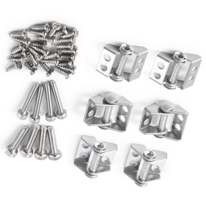 6 pièces/ensemble charnière améliorée RC <span class=keywords><strong>voiture</strong></span> remorque Cargo boîte charnière avec vis pour <span class=keywords><strong>1</strong></span>/14 <span class=keywords><strong>Tamiya</strong></span> RC camion <span class=keywords><strong>voiture</strong></span> pièces de rechange accessoires - Product Image 1