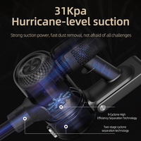 Aspiration puissante 31Kpa aspirateur bâton sans fil affichage LED batterie Rechargeable sans fil aspirateur de voiture pour tapis