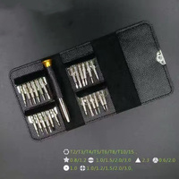 25 in 1 Set Obeng Presisi Magnetik Torx Industri Berkualitas Tinggi dengan Gagang Asetat dan Tas Perbaikan