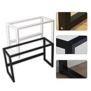 Bases de table en acier forgé au design moderne Pieds en métal en fonte pour bureau à domicile, café, salle à manger et meubles de restaurant - Product Image 6