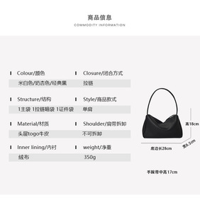 设计师女式手拿包真皮腋下包带拉链封口牛皮Gril手提包小钱包 - Product Image 4