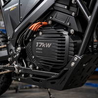 Motocross électrique puissant pour adultes de 17 kW, vitesse maximale de 95 km/h, moto tout-terrain de montagne, 500 Nm de couple, enduro