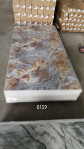 Panel <span class=keywords><strong>de</strong></span> Pared <span class=keywords><strong>de</strong></span> PVC con Recubrimiento UV <span class=keywords><strong>de</strong></span> Alto Brillo, Panel <span class=keywords><strong>de</strong></span> Mármol, Laminado con Textura <span class=keywords><strong>de</strong></span> Madera para Fondo <span class=keywords><strong>de</strong></span> TV - Product Image 5