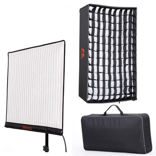 Falcon Eyes RX-24TDX Photography Portable Flexible Bi-color 3000K-5600K Dimmable 150W Led Video Studio Light with Softbox