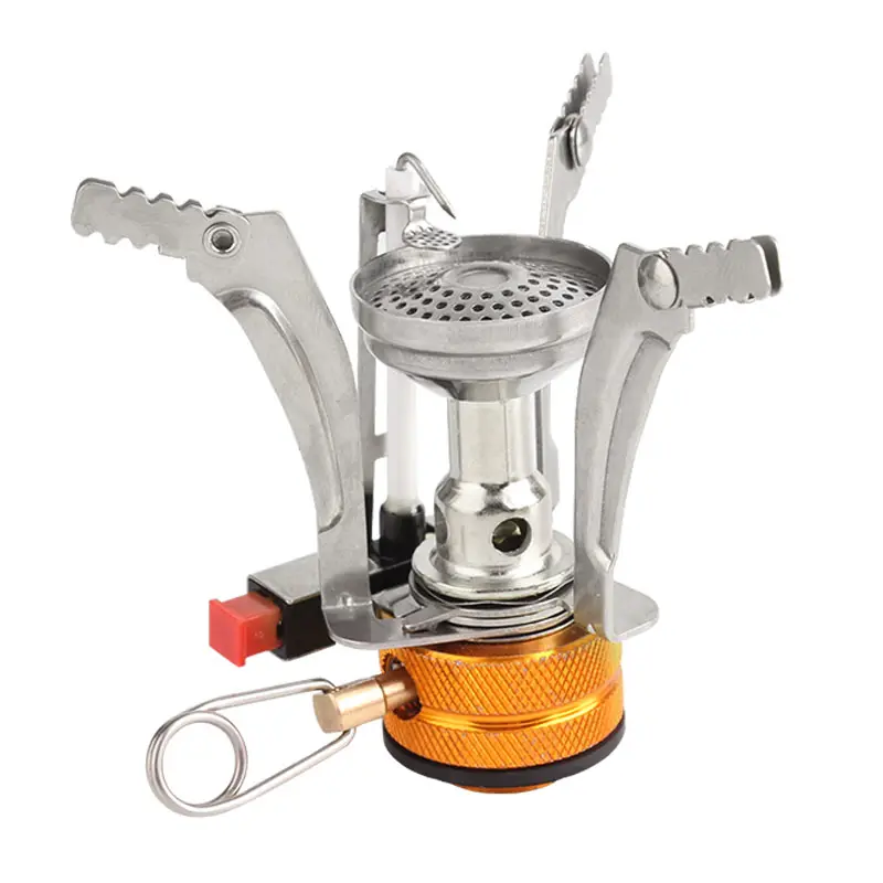 โรงงานราคาเตากลางแจ้งเตาแบบพกพาพับ Mini Burner Ultralight กระเป๋าเป้สะพายหลังเดินป่าทําอาหารอยู่รอดเตาแก๊ส