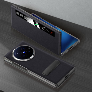 Applicable to VIVO XFold6 mobile phone case leather magnetic flip rotating bracket <b>folding</b> <b>screen</b> mobile phone case - Product Image 3