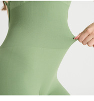 Combinaison moulante côtelée à bretelles spaghetti croisées, dos nu, effet amincissant et rehausseur de fesses, sexy, pour femme