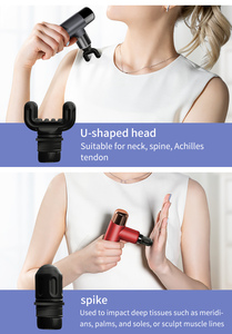 Pistolet de <span class=keywords><strong>massage</strong></span> électrique sans fil, course de 6 mm, vibrations haute fréquence, chargement USB-C, idéal pour la maison et la salle de sport, cadeau - Product Image 3