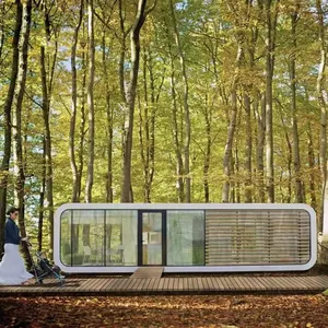 Casa prefabbricata mobile integrata per ufficio con cabina di mela casa contenitore famosa casa Container prepagata