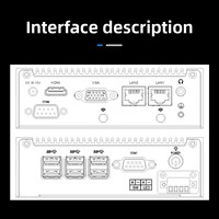 Nuevo MFC-1000C, Mini PC Industrial de Bajo Consumo de 12W, Compacto, para Montar en Pared, con RAM DDR4, SSD M.2 NVMe, WiFi, Expansión POS Digital