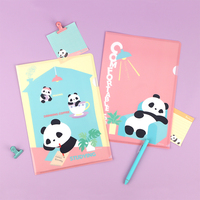 Paorang PP matériel L-Holder étude 2 pièces mignon personnage Document dossier sac fichier organisateur bureau école papeterie UV