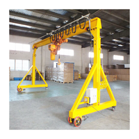 Grue à portique mobile homologuée CE de 2, 5, 8 et 10 tonnes pour atelier, grue à portique mobile pour usage en atelier, grue à portique portable