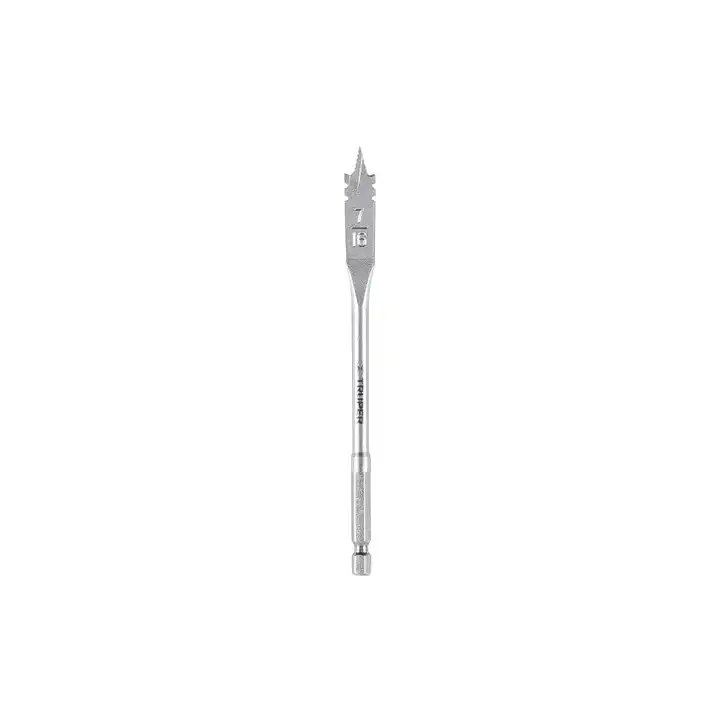 Truper 7/16' Wood Drill Bits Set 6 Units Flat Handheld Broca for Wood for Woodworking Projects