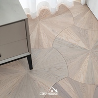 Plancher en bois d'ingénierie de style scandinave, plancher en chêne naturel pour l'intérieur de maisons modernes