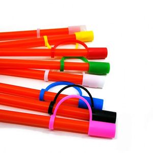Couvre-pailles en silicone écologique de luxe avec bouchons anti-éclaboussures pour accessoires de bar - Embouts décoratifs pour outils de boisson - Product Image 6
