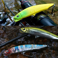 Leurre de pêche artificiel LureStorm 80 mm/10 g 90 mm/15 g, appâts durs en plastique avec hameçon triple pour l'achigan et le cabillaud, eau salée et eau douce