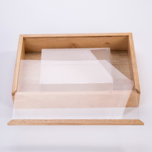 Custom Logo Cheap Gift Boxes Fancy Pine Wood Natural Color Custom Gift Box With Transparent Lid Wood Packaging Box