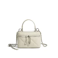 Sac à bandoulière mini pour femme en cuir véritable avec fermeture éclair, style urbain et simple, fabrication ODM&OEM 2026
