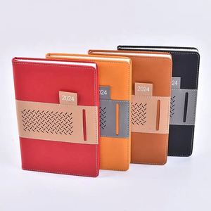 A5 PU Leather Planner Notebook with Card Slot & Magnetic Closure, Business Journal for Office - Product Image 3