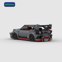 Coffrets Cadeaux : Nouveaux Jouets DIY MOC – Ensemble de Briques de Construction Supercar Gris pour Garçons – Modèles de Voitures à Construire
