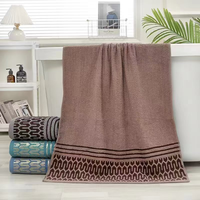 Ensemble de serviettes de bain en pur coton pour hommes et femmes à séchage rapide doux et absorbant épaissi pour un usage domestique Techniques tissées pour la salle de sport Cadeau ménager