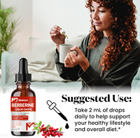 Gouttes liquides de supplément de berbérine à la cannelle de Ceylan, melon amer, glucomannane, gymnema, chrome, curcuma, panax ginseng, moringa