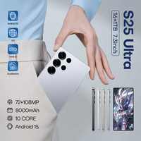 OEM 2024 S25Ultra 5G Smartphone 16GB + 1TB tam LCD ekran büyük cep telefonu ChatGPT4.5 LTE ROM küresel sürümü ile