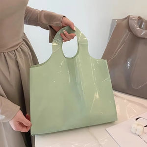 Sac à provisions en PE-BD écologique de haute qualité en plastique Sacs cadeaux en plastique transparent 20cm X 20cm Logo personnalisé - Product Image 5