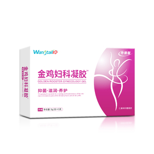 Gel gynécologique Wangtailin 5g x 5 pièces Golden Rooster |   Soin lavant intime aux herbes pour l'hygiène féminine, imprimé en sérigraphie - Product Image 5
