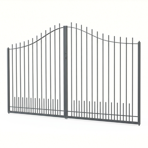 Puerta Doble Metálica para Exteriores, con Recubrimiento en Polvo, Diseño Duradero, Fácil Instalación, Estilo Europeo - Product Image 1