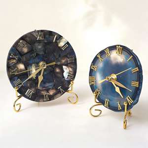 천연 마노석 슬라이스 시계 장식용 조각 보석 힐링 크리스탈 풍수 크리스탈 장식품 - Product Image 3