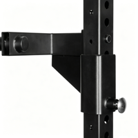 Station de dips murale pliable en acier carbone robuste pour l'entraînement des pectoraux, des triceps et des bras à domicile (unisexe)