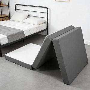 Durable Three Fold Eco-Friendly Breathable Foam <b>Mattress</b> Removable Cover Portable Foldable Sleeping Pad for Home Outdoor Use - Product Image 2