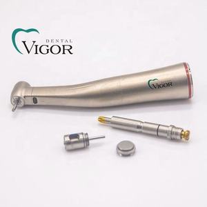 Equipo Quirúrgico Dental: Contra-ángulo Rojo Multiplicador 1:5 con Fibra Óptica para Motor Eléctrico - Product Image 1