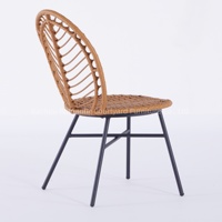 Vente en gros Ensemble table et chaises de jardin rustique vert Ensemble de salle à manger Ensemble 6 chaises Table et chaises d'extérieur Chaises de bar en rotin