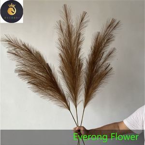 Vente en gros de <span class=keywords><strong>fleurs</strong></span> de roseau artificielles pour décoration de fête de mariage, plumes, fleur d'herbe de pampa blanche et <span class=keywords><strong>rose</strong></span> naturelle - Product Image 1